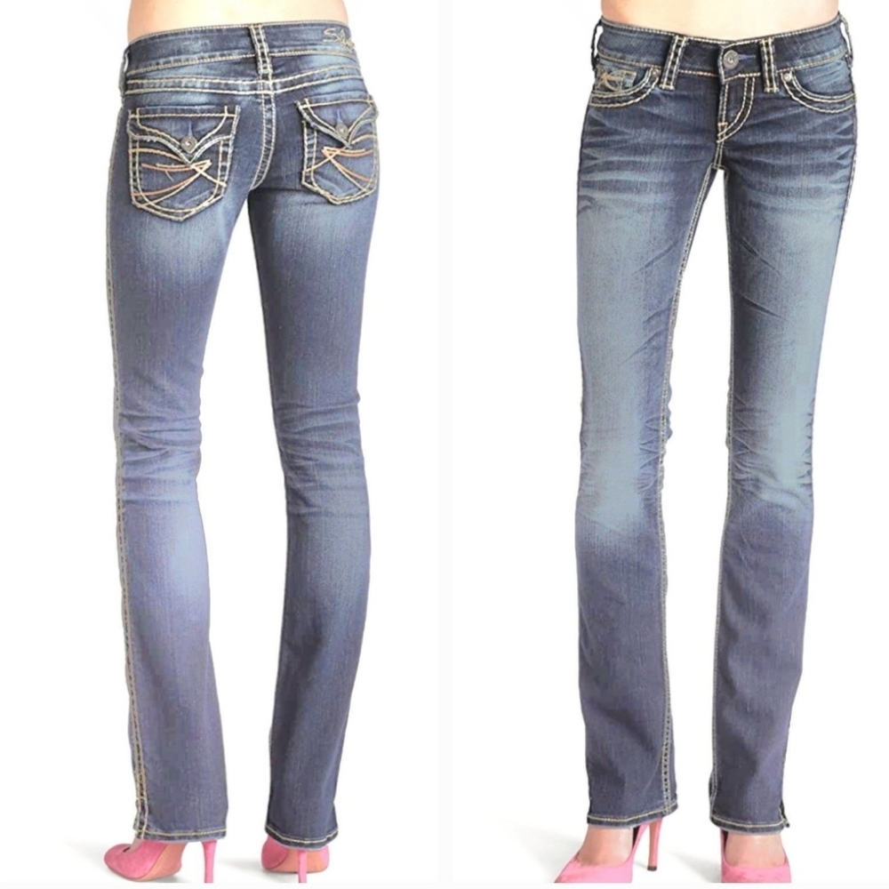 Silver MacKenzie Slim Boot Jeans